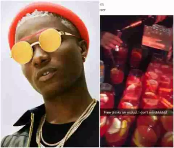 Wizkid Serves Fans Free Jollof Rice, Puff-Puff And Drinks In His Free Concert In UK (Photos)